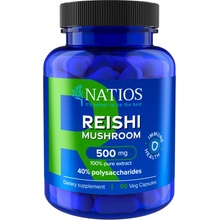 Natios Reishi Extract, 500 mg, 40% polysaccharides, 90 veganských kapslí