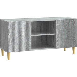 vidaXL ТВ шкаф 102 x 34, 5 x 50 cm Сив Сонома Инженерна дървесина (894701)