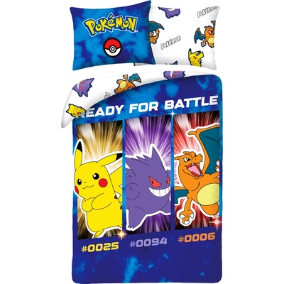 Halantex obliečky Pokémon Ready for Battle POK-1019BLL 140x200 70x90