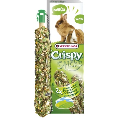 Mega Sticks Rabbits-Guinea Pigs Green meadow - Mега стик за зайци и морски свинчета с вкус на зелена ливада, 140 гр