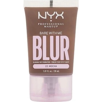 NYX Professional Makeup Bare With Me Blur Tint Foundation zmatňující make-up se středním krytím 22 Mocha 30 ml