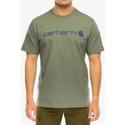 Carhartt Bavlněné tričko Dearborn Relaxed Logo T-Shirt dusty olive