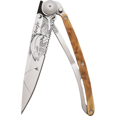 DEEJO Джобен нож Deejo Juniper Wood - Trout, 37 g (1CB000575)