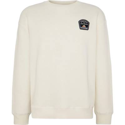 KnowledgeCotton Apparel Мъжки пуловер KnowledgeCotton Apparel Loose Sweater With Badge At Chest Jumper - Egret (017-4147-0111)