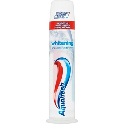 Aquafresh whitening паста зъби с помпа, 100мл