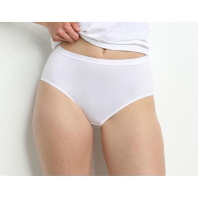 Dim Dámské bavlněné kalhotky 2 ks COTTON BIO MIDISLIP 2x DIM bílá