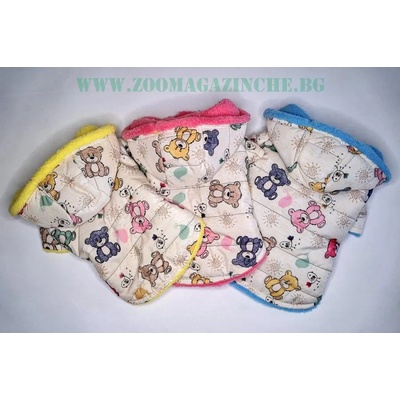 Яке с качулка за куче с подплата 3 разцветки (2913)