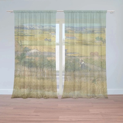 Sablio Záclony Úroda - Vincent van Gogh: 2ks 150x250cm