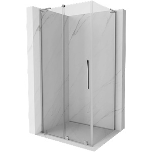 Mexen Velar L плъзгаща се душкабина 110 x 70 cm, прозрачна, хром - 871-110-070-03-01 (871-110-070-03-01)