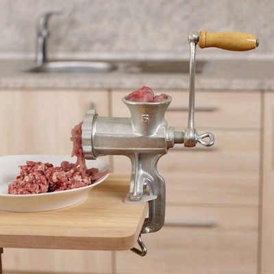 De Gusto Mlynček na mäso 5 strieborný/sivý