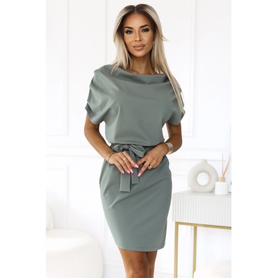 Numoco 240-4 Асиметрична рокля в зелен цвятnmc-2459 - Зелен, размер s