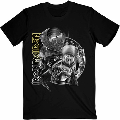 Iron Maiden tričko The Future Past Tour '23 greyscale čierne