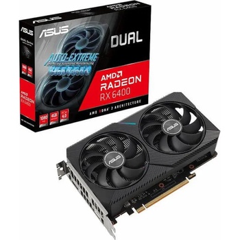 ASUS Radeon RX 6400 Dual 4GB GDDR6 64bit (DUAL-RX6400-4G/90YV0H90-M0NA00)