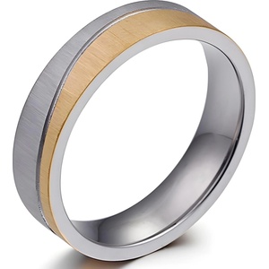 HARAHU Мъжки Пръстен SE-17605 - Сребристо / Златно / 67mm KP17605
