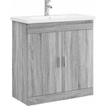 vidaXL Комплект мебели за баня Сив Сонома 81 x 40 x 84, 5 см (3404363)