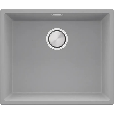 Твоят Стил Сива гранитна кухненска мивка за вграждане под плот Лондон 60 XXL 560x470 мм