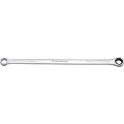 Quatros Extra dlouhý očkový ráčnový klíč 16 mm, L=390 mm QS50465A-16