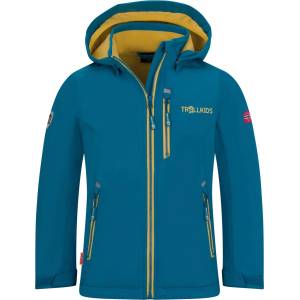 TROLLKIDS Детско софтшел яке Trollkids Kid's Balestrand Jacket Softshell jacket - Atlantic Blue / Ginger - размер 98 (EU) (703-4381-0112)