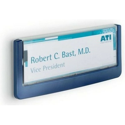 Informačná tabuľka, 149x52,5 mm, DURABLE "CLICK SIGN", modrá