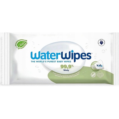 WATERWIPES 100% BIO odbouratené ubrousky 60 ks