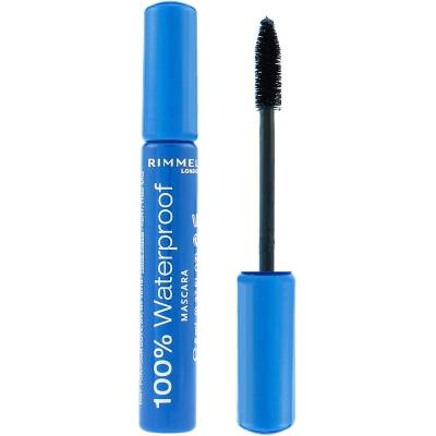 Rimmel London 100% Waterproof спирала за обем и удължаване на мигли 8 мл 001 Black
