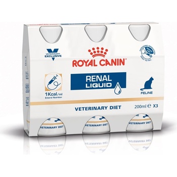 Royal Canin Veterinary Diet Cat Renal Feline Liquid 3 x 0,2 l