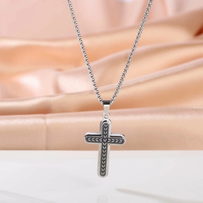 Jan Kos jewellery Řetízek s přívěskem z oceli STA-2551/SN55