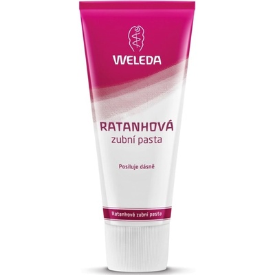 Weleda ratanhová zubná pasta 75 ml 3 ks