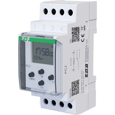 F&F Digitálne spínacie hodiny 230V 16A 2x NO/NC PCZ-522