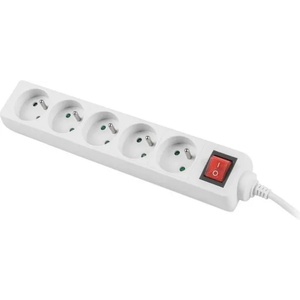 Lanberg 5 Plug 1,5 m Switch (PS1-05E-0150-W)