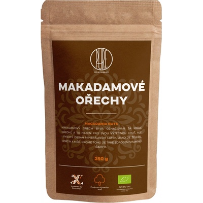 BrainMax Pure Makadamové orechy BIO 250 g