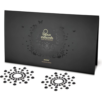 Bijoux Indiscrets Блестящи диаманти зърнени стикери (черни)