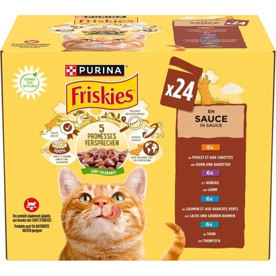 Friskies Chicken/lamb/salmon/tuna 24x85 g