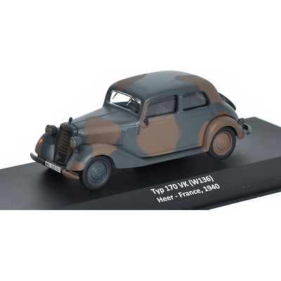 DeAgostini Mercedes-Benz TYP 170 VK W136 Heer Francie 1940 Vojenské automobily časopis s modelem 18 1:43