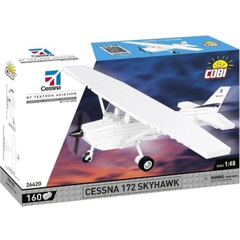 COBI Cessna 172 Skyhawk-бял, 1: 48, 160 к