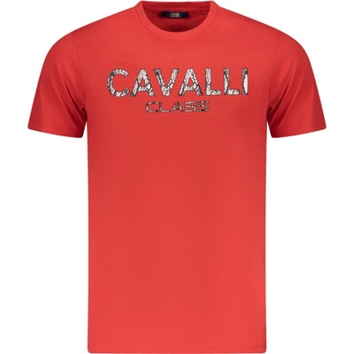 Cavalli class Тениска с къс ръкав за мъже cavalli class, Размер 2xl, Цвят Червено (txt61gjd060_ro02000)
