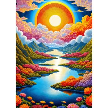 Image 1 of Enjoy - Puzzle Flowing Sunrise - 1 000 piese