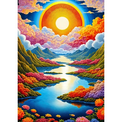 Enjoy - Puzzle Flowing Sunrise - 1 000 piese