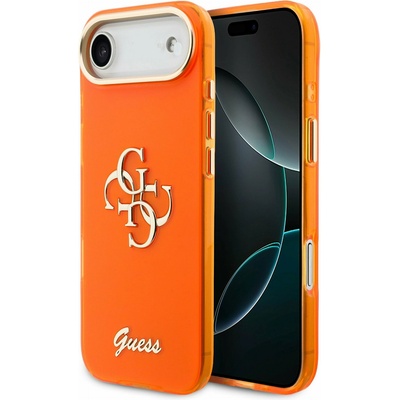 GUESS IML 4G Script Metal Logo Задна Корица за iPhone Air Orange Guess | Oranzhev | МЪЖЕ | UNI