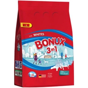 Bonux White Polar Ice Fresh 3v1 prací prášek na bílé prádlo 20 PD 1,5 kg