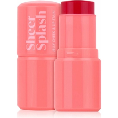 Barry M Sheer Splash multifunkčné líčidlo na pery a tvár Cranberry Cloud 5,8 g