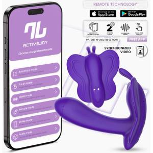 INTOYOU App Series Wingy Butterfly Vibrator with App Dark Purple