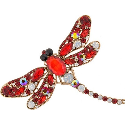 Amparo Miranda Brošňa Vážka BR0235 červená