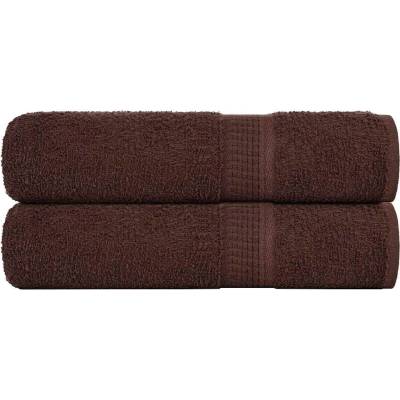 vidaXL Кърпи за душ FROGN 2 бр. Кафяви 70x140 см 360 г/м2 (136761)