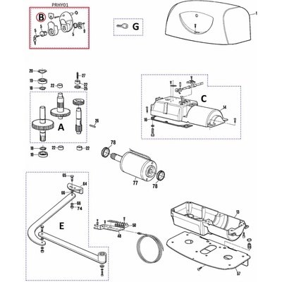 PRHY01 kit zámku pre HYPPO