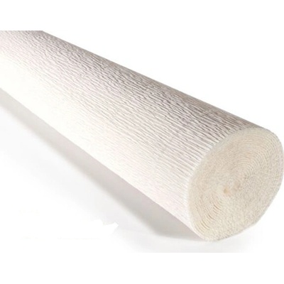 Italský krepový papír Cartotecnica Rossi 140g (50 x 250cm) - bílá 900