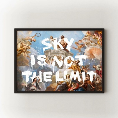 Sky is Not The Limit Velikost: 30x40 cm, Rám: Černý