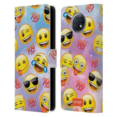 Pouzdro na mobil Xiaomi Redmi Note 9T - HEAD CASE - EMOJI (Otevírací obal, kryt na mobil Xiaomi Redmi Note 9T - Šťastní smajlíci)