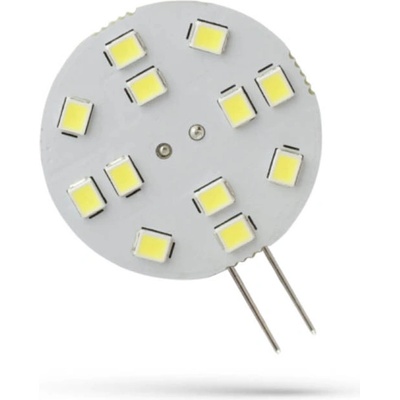 Spectrum LED žiarovka G4, 2W, 12LED, 12V, 30mm [WOJ+13782] Studená biela