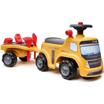 Falk Traktor volvo FMX s volantem, klaksonem a přívěsem